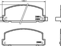 Set placute frana,frana disc ISUZU GEMINI limuzina (JT), ISUZU GEMINI (JT) - MINTEX MDB1397