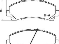 Set placute frana,frana disc ISUZU RODEO (8DH), HOLDEN COLORADO pick-up (RC), HOLDEN COLORADO platou / sasiu (RC) - HELLA PAGID 8DB 355 020-171