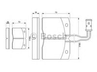 Set placute frana,frana disc IVECO DAILY I caroserie inchisa/combi, IVECO DAILY I platou / sasiu - BOSCH 0 986 424 145