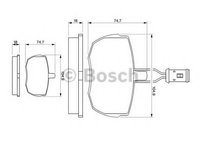 Set placute frana,frana disc IVECO DAILY I caroserie inchisa/combi, IVECO DAILY I platou / sasiu, IVECO DAILY II platou / sasiu - BOSCH 0 986 424 044