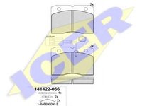 Set placute frana,frana disc IVECO DAILY II platou / sasiu, IVECO DAILY II bus, IVECO DAILY II caroserie inchisa/combi - ICER 141422