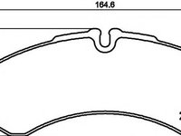 Set placute frana,frana disc IVECO DAILY III caroserie inchisa/combi, IVECO DAILY III platou / sasiu - HELLA PAGID 8DB 355 005-411