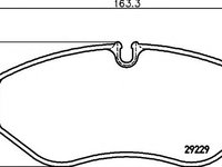 Set placute frana,frana disc IVECO DAILY IV bus (2006 - 2011) HELLA PAGID 8DB 355 005-511 piesa NOUA