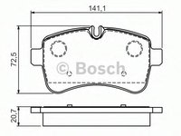 Set placute frana,frana disc IVECO DAILY IV caroserie inchisa/combi, IVECO DAILY IV autobasculanta, IVECO DAILY IV platou / sasiu - BOSCH 0 986 494 46