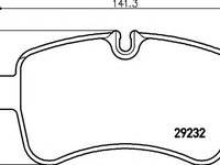 Set placute frana,frana disc IVECO DAILY IV caroserie inchisa/combi, IVECO DAILY IV autobasculanta, IVECO DAILY IV platou / sasiu - MINTEX MDB2908