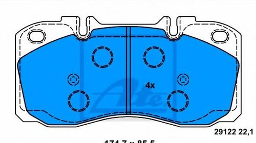 Set placute frana,frana disc IVECO DAILY IV c