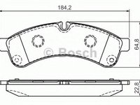 Set placute frana,frana disc IVECO DAILY IV caroserie inchisa/combi, IVECO DAILY IV autobasculanta, IVECO DAILY IV platou / sasiu - BOSCH 0 986 494 33