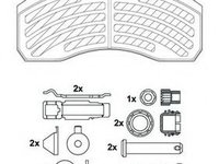 Set placute frana,frana disc IVECO EuroCargo (1991 - 2011) JURID 2925305390