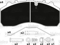 Set placute frana,frana disc IVECO EuroStar (1993 - 2002) VALEO 882200