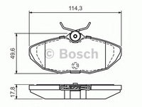 Set placute frana frana disc JAGUAR S-TYPE - OEM: 0 986 424 702|0986424702 - W02646925 - LIVRARE DIN STOC in 24 ore!!!