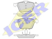 Set placute frana,frana disc JAGUAR S-TYPE limuzina (CCX), JAGUAR XJ limuzina (X350, X358), JAGUAR XK cupe (_J43_) - ICER 181902