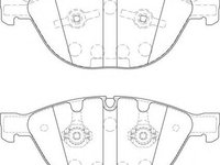 Set placute frana,frana disc JAGUAR XF (CC9) (2008 - 2015) JURID 573150JC piesa NOUA