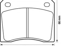 Set placute frana,frana disc JAGUAR XJ limuzina, JAGUAR XJS cupe, JAGUAR XJSC Convertible - JURID 571532J-AS