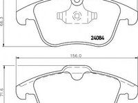 Set placute frana,frana disc JAGUAR XJ (N3, X350, X358) (2003 - 2009) HELLA PAGID 8DB 355 013-621 piesa NOUA