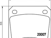 Set placute frana,frana disc JAGUAR XJ (XJ 40, 81), JAGUAR XJ limuzina, JAGUAR XJS cupe - MINTEX MGB521