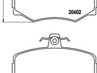 Set placute frana,frana disc JAGUAR XJ (XJ 40, 81), JAGUAR XJ limuzina - MINTEX MGB461