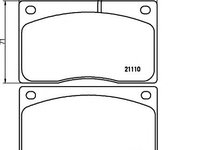 Set placute frana,frana disc JAGUAR XJ (XJ 40, 81), JAGUAR XJ limuzina, JAGUAR XJS cupe - MINTEX MGB443