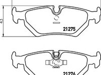 Set placute frana,frana disc JAGUAR XJ (XJ 40, 81), JAGUAR XJS cupe, JAGUAR XJSC Convertible - TEXTAR 2127504