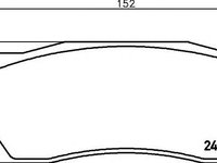 Set placute frana,frana disc JAGUAR XK cupe (_J43_), JAGUAR XK Cabriolet (_J43_) - TEXTAR 2485001