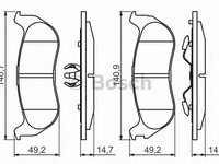 Set placute frana,frana disc JEEP CHEROKEE (KJ) (2001 - 2008) BOSCH 0 986 494 419