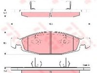 Set placute frana,frana disc JEEP CHEROKEE (XJ) (1983 - 2001) TRW GDB4120 piesa NOUA