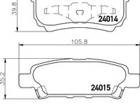 Set placute frana,frana disc JEEP COMPASS (MK49) (2006 - 2016) HELLA PAGID 8DB 355 010-811 piesa NOUA