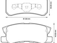 Set placute frana,frana disc JEEP COMPASS (MK49), Citroen C-CROSSER (EP_), PEUGEOT 4007 (GP_) - JURID 572498J