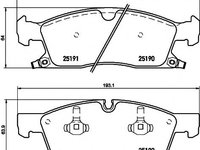 Set placute frana,frana disc JEEP GRAND CHEROKEE IV (WK, WK2) - HELLA PAGID 8DB 355 019-551