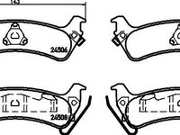 Set placute frana,frana disc JEEP GRAND CHEROKEE (ZJ) - MINTEX MDB2349