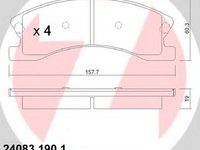 Set placute frana,frana disc JEEP GRAND CHEROKEE Mk II (WJ, WG) - ZIMMERMANN 24083.190.1