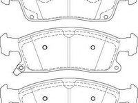 Set placute frana,frana disc JEEP GRAND CHEROKEE IV (WK, WK2) (2010 - 2020) JURID 573459J