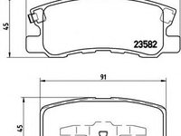 Set placute frana,frana disc JEEP PATRIOT (MK74) (2007 - 2016) BREMBO P 54 031 piesa NOUA