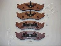 Set placute frana,frana disc JEEP WRANGLER (YJ, SJ_), JEEP WRANGLER Mk II (TJ), JEEP WAGONEER (XJ) - ASHIKA 50-00-057