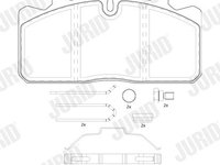 Set placute frana,frana disc JURID 2908809560