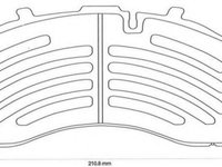 Set placute frana,frana disc - JURID 2915805390