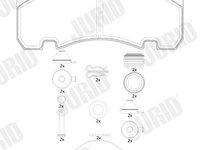 Set placute frana,frana disc JURID 2926305390