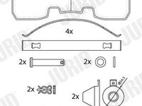 Set placute frana,frana disc JURID 2926505390