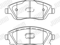 Set placute frana,frana disc JURID 573011J