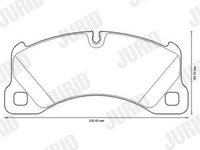 Set placute frana,frana disc JURID 573329JC