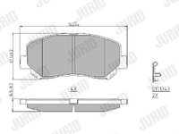 Set placute frana,frana disc JURID 573619J