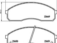 Set placute frana,frana disc KIA BESTA caroserie (TB), KIA SEDONA I (UP), KIA SEDONA Mk II (GQ) - MINTEX MDB2119