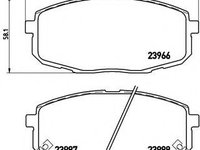 Set placute frana,frana disc KIA CEE'D hatchback (ED) (2006 - 2012) BREMBO P 30 034