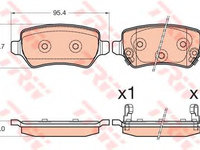 Set placute frana,frana disc KIA CEE'D (JD) (2012 - 2020) TRW GDB3585