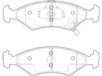 Set placute frana,frana disc KIA MENTOR limuzina (FA), KIA SPORTAGE (K00), KIA MENTOR (FA) - WAGNER WBP23384A