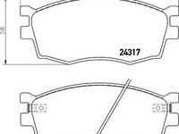 Set placute frana,frana disc KIA PRIDE (DA), KIA RIO II limuzina (JB), KIA RIO II (JB) - HELLA PAGID 8DB 355 006-951