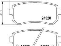 Set placute frana,frana disc KIA PRIDE (DA), KIA SPORTAGE (JE_, KM_), KIA RIO II limuzina (JB) - MINTEX MDB2734