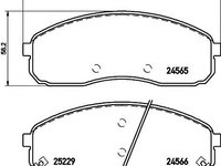 Set placute frana,frana disc KIA SEDONA Mk II (GQ) - MINTEX MDB3180