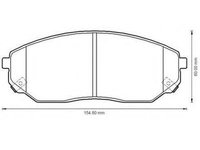 Set placute frana,frana disc KIA SORENTO I (JC) - JURID 572511J