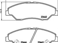 Set placute frana,frana disc KIA SPORTAGE (K00), KIA RETONA (CE), ASIA MOTORS RETONA autoturism de teren, inchis - MINTEX MDB2094