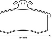 Set placute frana,frana disc LADA RIVA (2105), LADA CEVARO (2108, 2109, 2115), LADA SABLE (21099) - JURID 571346J